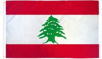 Lebanon Printed Polyester Flag 2ft by 3ft