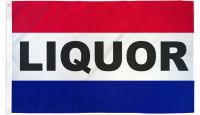 Liquor Printed Polyester Flag 3ft by 5ft