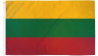 Lithuania    Printed Polyester Flag 3ft by 5ft