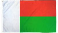 Madagascar Printed Polyester Flag 2ft by 3ft