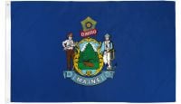 Maine Printed Polyester Flag 3ft by 5ft