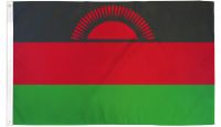 Malawi  Printed Polyester Flag 3ft by 5ft