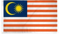 Malaysia  Printed Polyester Flag 3ft by 5ft