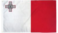 Malta Printed Polyester Flag 2ft by 3ft