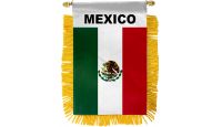 Mexico Rearview Mirror Mini Banner 4in by 6in