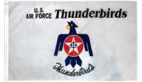Air Force Thunderbirds  Printed Polyester Flag 3ft by 5ft