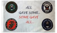 All Gave Some Some Gave All  Printed Polyester Flag 3ft by 5ft