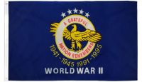 A Grateful Nation Remembers  Printed Polyester Flag 3ft by 5ft