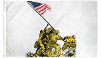Iwo Jima  Printed Polyester Flag 3ft by 5ft