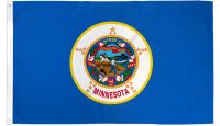 Minnesota Printed Polyester Flag 2ft by 3ft