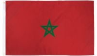 Morocco Printed Polyester Flag 2ft by 3ft
