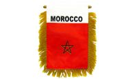 Morocco Rearview Mirror Mini Banner 4in by 6in