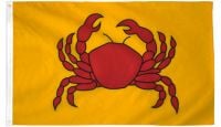 Crab Printed Polyester Flag 3ft by 5ft