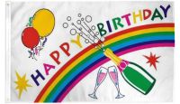 Happy Birthday Party Printed Polyester Flag 3ft by 5ft