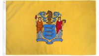 New Jersey Printed Polyester Flag 3ft by 5ft