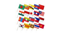 Set of 20 Asian Flags (12x18in)