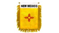 New Mexico Rearview Mirror Mini Banner 4in by 6in