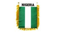 Nigeria Rearview Mirror Mini Banner 4in by 6in