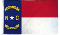 North Carolina Printed Polyester Flag 3ft by 5ft
