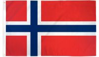 Norway  Printed Polyester Flag 3ft by 5ft