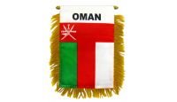 Oman Rearview Mirror Mini Banner 4in by 6in