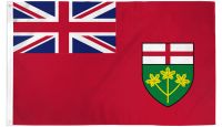 Ontario  Printed Polyester Flag 3ft by 5ft