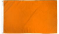 Orange Solid Color Printed Polyester Flag 3ft by 5ft