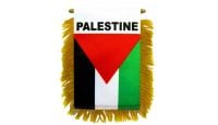 Palestine Rearview Mirror Mini Banner 4in by 6in
