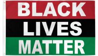 Pan-African Black Lives Matter Printed Polyester Flag 3ft by 5ft