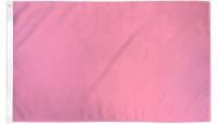 Pink Solid Color Printed Polyester Flag 3ft by 5ft