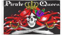 Pirate Queen Printed Polyester Flag 3ft by 5ft