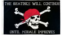 Pirate Morale  Printed Polyester Flag 3ft by 5ft