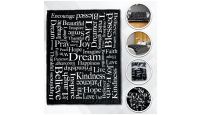 Positive Message Black  Blanket 50in by 60in in Soft Plush with closeups of material and displayed on furniture