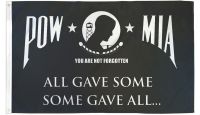 POW-MIA Some Gave All  Printed Polyester Flag 3ft by 5ft