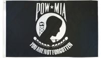 POW-MIA Standard Printed Polyester Flag Size 4ft by 6ft