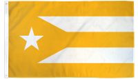 Puerto Rico Gold Printed Polyester Flag 3ft by 5ft