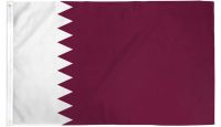 Qatar Printed Polyester Flag 2ft by 3ft