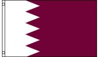 Qatar Old  Printed Polyester Flag 3ft by 5ft