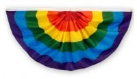 Rainbow Embroidered Bunting Flag 5x3ft
