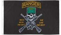 Ranger  Mess with the Best Printed Polyester Flag 3ft by 5ft