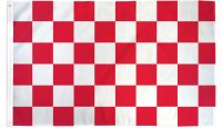 Red & White Checkered Printed Polyester Flag 3ft by 5ft