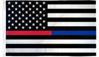 Thin Red/Blue Line USA Printed Polyester Flag 2ft by 3ft