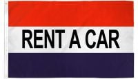 Rent A Car Printed Polyester Flag 3ft by 5ft