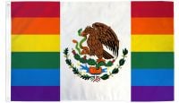 Mexico Rainbow Printed Polyester Flag 3ft by 5ft