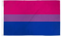 Bisexual  Printed Polyester Flag Size 4ft by 6ft