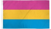 Pansexual Printed Polyester Flag 2ft by 3ft