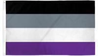 Asexual  Printed Polyester Flag 2ft by 3ft