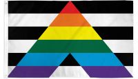 Gay Straight Alliance Printed Polyester Flag 2ft by 3ft