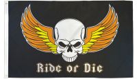 Ride Or Die Printed Polyester Flag 3ft by 5ft
