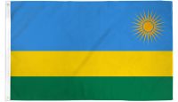 Rwanda Printed Polyester Flag 2ft by 3ft